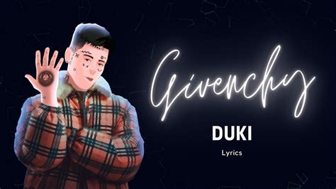 givenchy letra|givenchy duki lyrics.